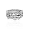 Trine Diamond Platinum Bubble Ring Heidi Kjeldsen Jewellery R1788 white