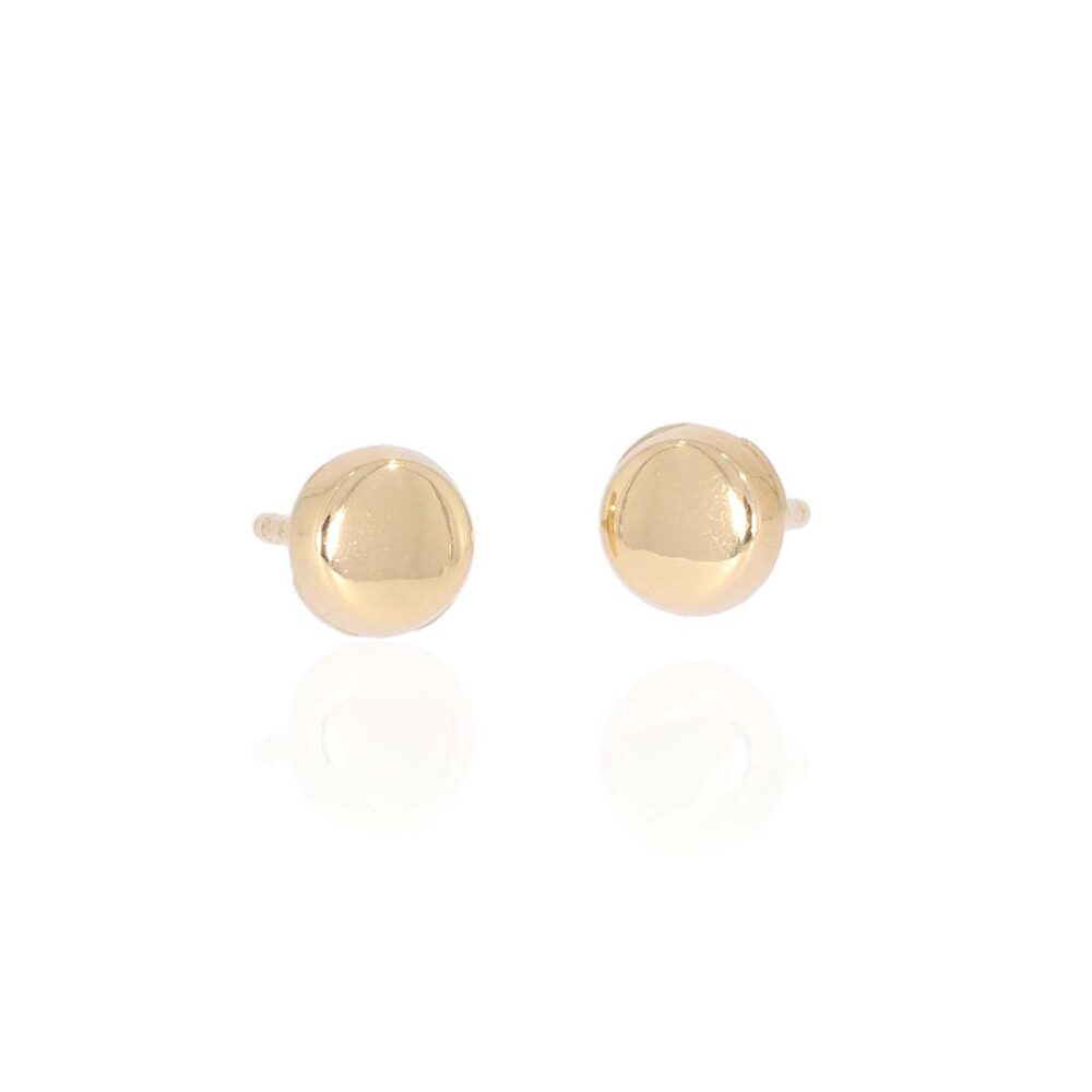Eliza Circle Gold Earrings Heidi Kjeldsen Jewellery ER4810 white