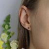 Gold Earstuds By Heidi Kjeldsen Jewellery ER4810 Model 6
