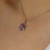Viola Amethyst and Diamond Star Pendant Heidi Kjeldsen Jewellers P1537