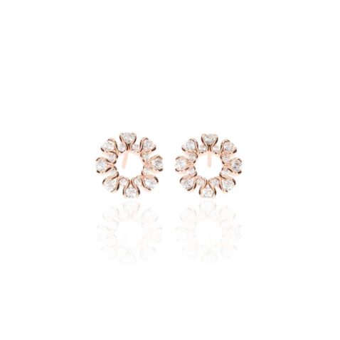 Fei Liu Lilia Rose Gold Plated Earrings Heidi Kjeldsen Jewellery ER4854 white