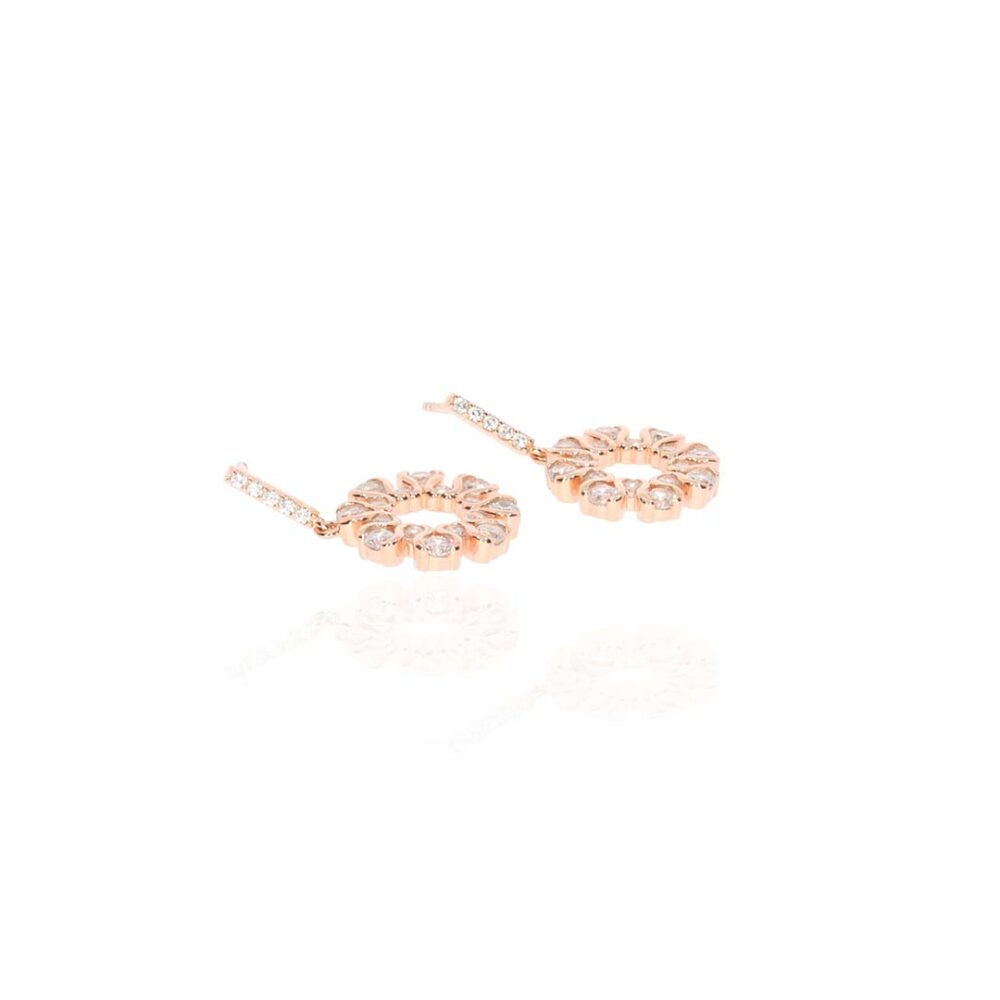Fei Liu Lilia Rose Gold Plated Earrings Heidi Kjeldsen Jewellery ER4856 side