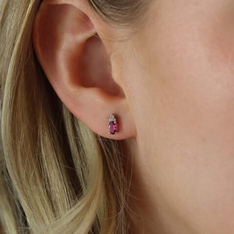 Alma Pink Tourmaline and Topaz Earrings Heidi Kjeldsen Jewellers ER4863