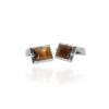 Heidi Kjeldsen Jewellery Silver plated resin cufflinks CL1847 side
