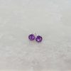 Viola Amethyst and white Gold earstuds by Heidi Kjeldsen Jewellery ER1710 still