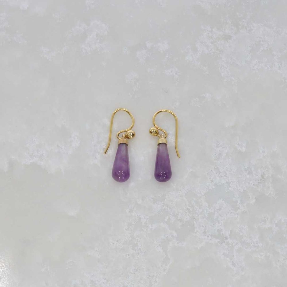 Amethyst drop earrings by Heidi Kjeldsen Jewellery ER4782 Still