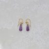 Amethyst drop earrings by Heidi Kjeldsen Jewellery ER4782 Still