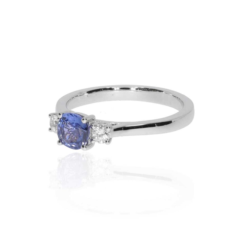 Ceylon Sapphire Diamond Ring Heidi Kjeldsen Jewellery R1799 side