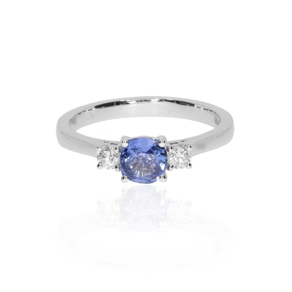 Ceylon Sapphire Diamond Ring Heidi Kjeldsen Jewellery R1799 white