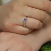 Sara Ceylon Sapphire and Diamond Ring - Image 2