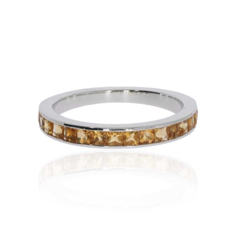 Citrine and Gold Ring By Heidi Kjeldsen Jewellery R1810 Front