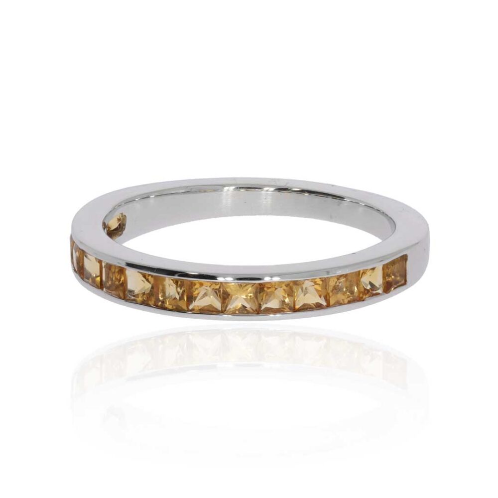 Citrine and Gold Ring By Heidi Kjeldsen Jewellery R1810 Side