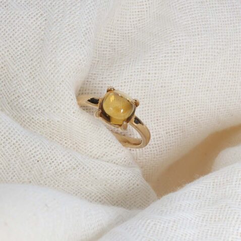 Citrine Gold Ring Heidi Kjeldsen Jewellery R1795 still