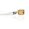 Citrine Rubover Silver Pendant Heidi Kjeldsen Jewellery P1590 Side