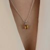 Citrine Silver Pendant Heidi Kjeldsen Jewellery P1591 model1