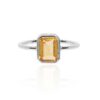 Citrine and Silver ring by Heidi Kjeldsen Jewellery R1862 front