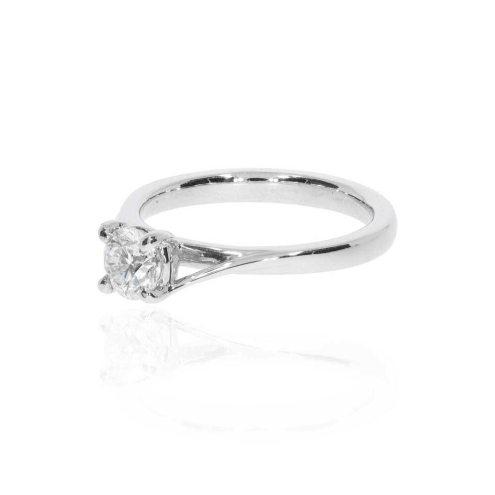 Diamond 0.50cts Platinum Solitaire Ring Heidi Kjeldsen Jewellery R1791 side Copy