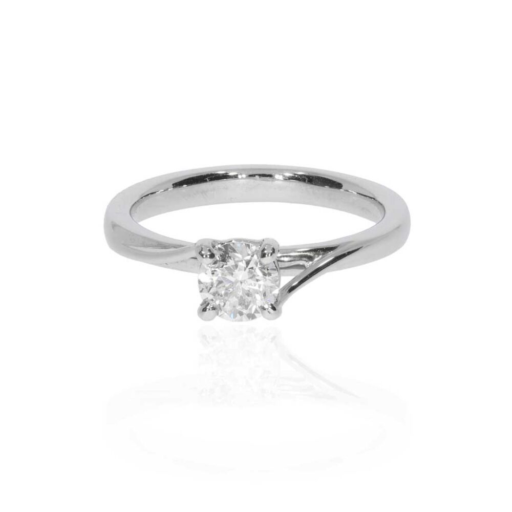 Diamond 0.50cts Platinum Solitaire Ring Heidi Kjeldsen Jewellery R1791 white Copy