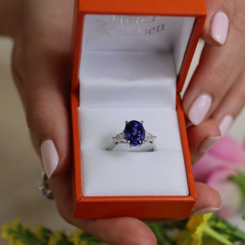 Viola Diamond Tanzanite Ring By Heidi Kjeldsen jewellery R1549 model 3