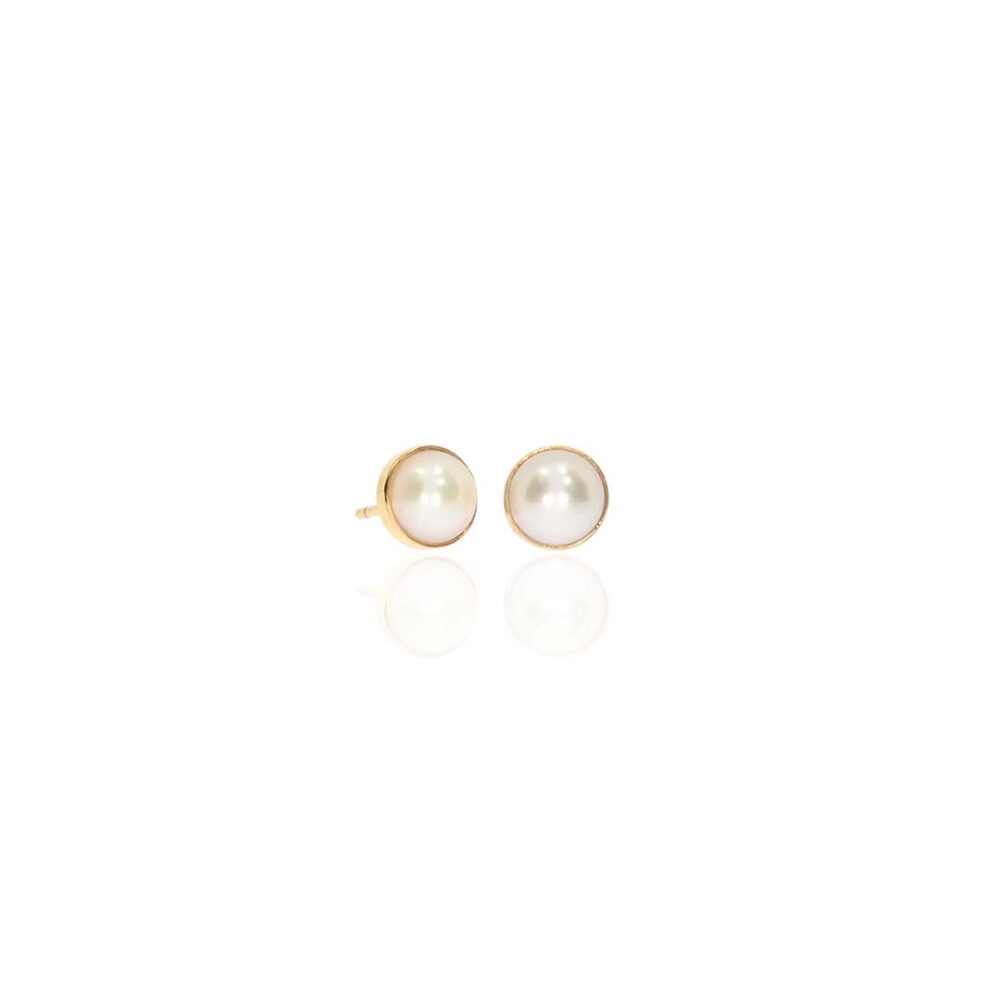 Eliza Cultured Pearl 9ct Yellow Gold Earrings ER910