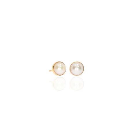 Eliza Cultured Pearl 9ct Yellow Gold Earrings ER910