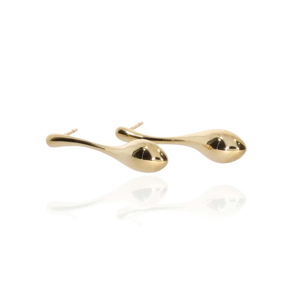 Eliza Gold Drop Earrings by Heidi Kjeldsen Jewellery ER4839 side