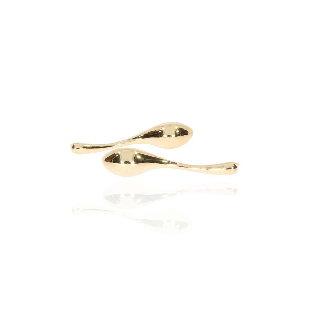 Eliza Gold Drop Earrings by Heidi Kjeldsen Jewellery ER4839 white