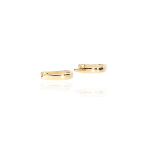 Gold Huggie Earrings by Heidi Kjeldsen Jewellery ER4840 Front