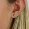 Eliza Square Gold Earrings Heidi Kjeldsen Jewellers ER4809 (1)