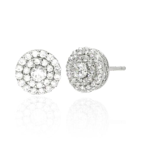 Hanne Diamond Cluster Earrings By Heidi Kjeldsen Jewellery ER2433 white1