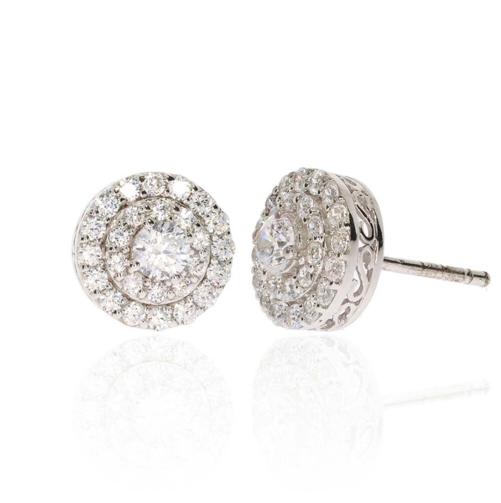 Hanne Diamond Cluster Earrings Heidi Kjeldsen Jewellery ER2434 white1