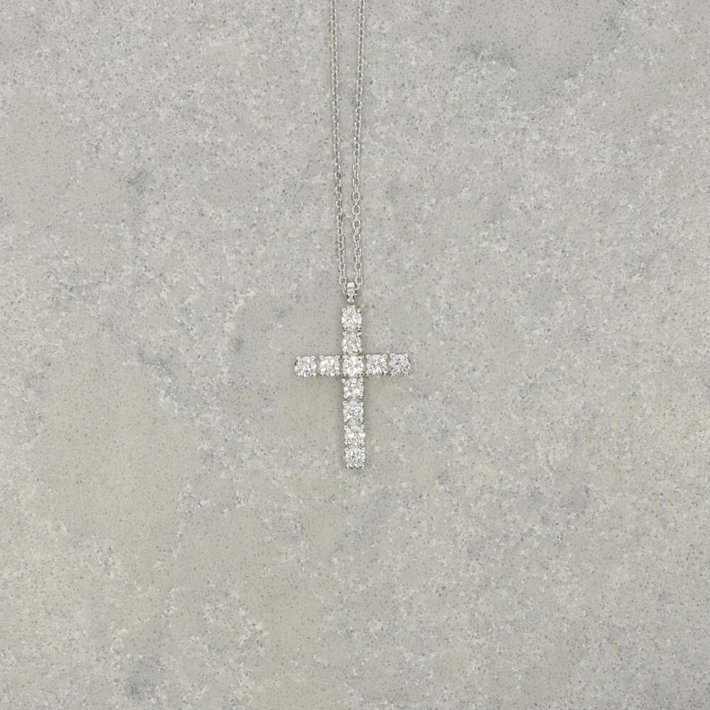 Hanne Heidi Kjeldsen Jewellery Diamond Crucifix Pendant P1244 still