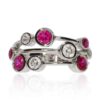 Ruby and Diamond Bubble Ring Heidi Kjeldsen Jewellery R1653s white