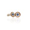 Heidi Kjeldsen Jewellery Silver plated enamel cufflinks CL1837 side