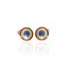 Heidi Kjeldsen Jewellery Silver plated enamel cufflinks CL1837 front