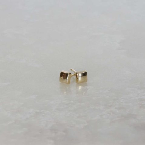Square Gold Earrings By Heidi Kjeldsen Jewellery ER4809 Still