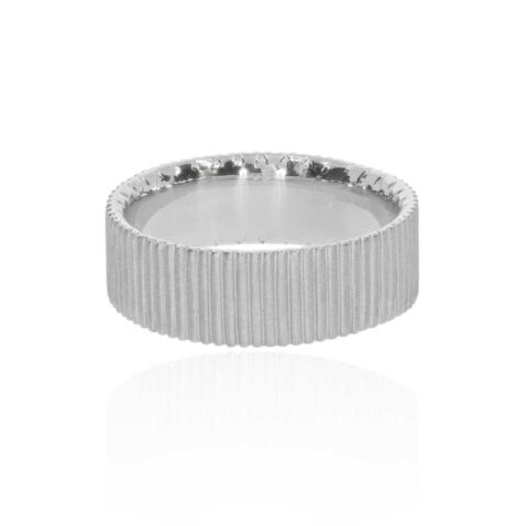Sterling Silver Ridge Ring Heidi Kjeldsen Jewellery R1833 white