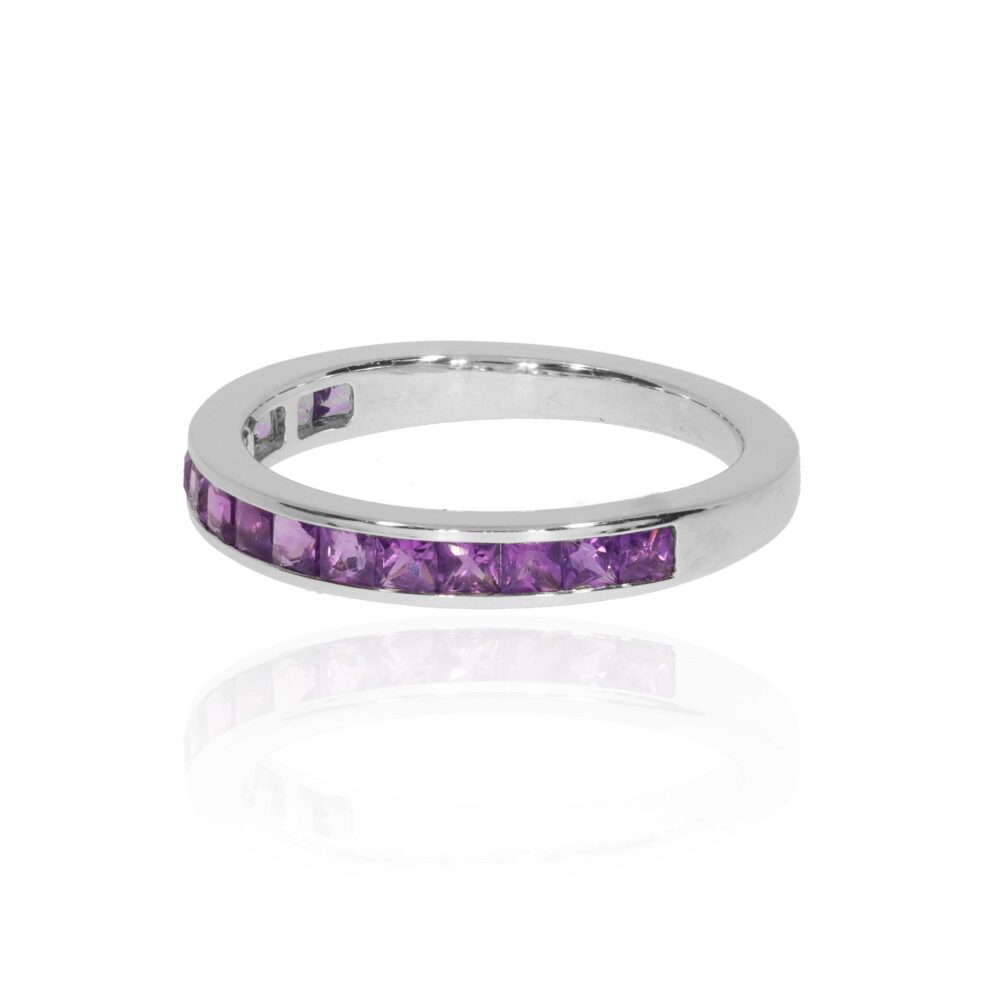 Viola Amethyst Eternity ring by heidi kjeldsen jewellery r1812 side