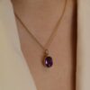 Viola Amethyst Pendant Heidi Kjeldsen Jewellery P1562 model
