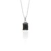 Black Spinel Silver Pendant Heidi Kjeldsen Jewellery P1621 white1