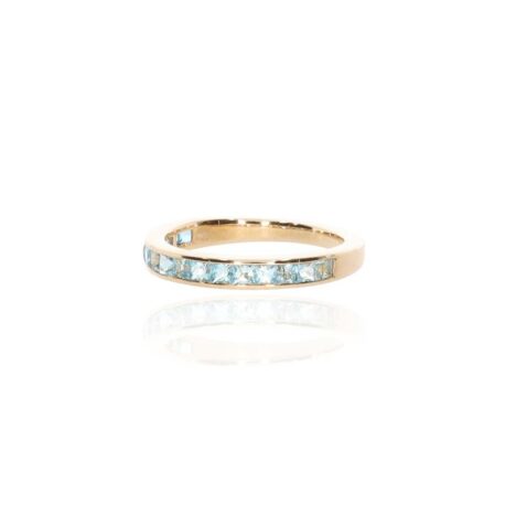 Blue Topaz Eternity Yellow Gold Ring Heidi Kjeldsen Jewellery R1809 white1
