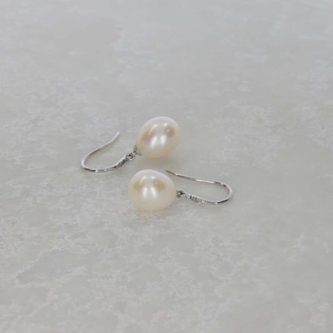 Cultured Pearl and Diamond Earrings Heidi Kjeldsen Jewellery ER4802 slab