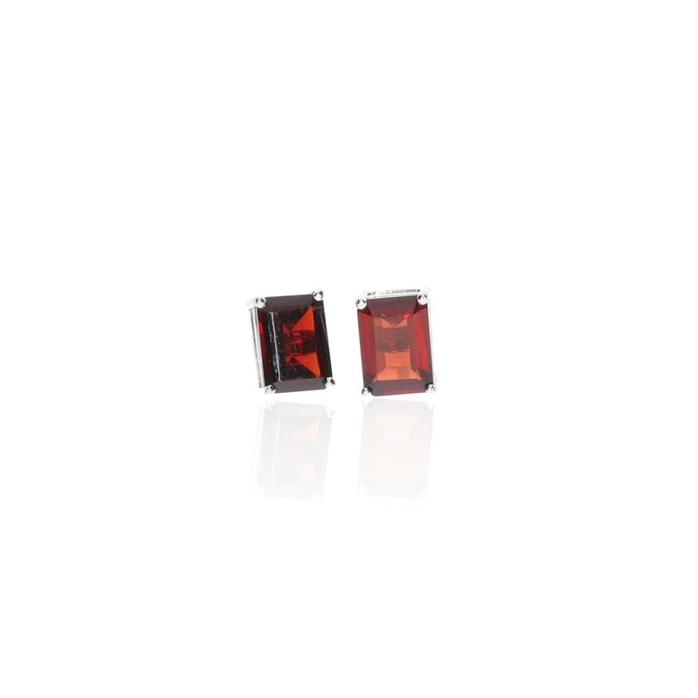 Garnet Octagonal Earrings Heidi Kjeldsen Jewellers ER4880 white1