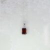 Garnet Octagonal Pendant Heidi Heidi Kjeldsen Jewellers p1597 still