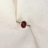 Garnet Oval Silver Ring Heidi Kjeldsen Jewellery R1863 still
