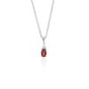 Garnet and White Topaz Pendant Heidi Kjeldsen Jewellers P1577 white