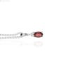 Garnet and White Topaz Pendant Heidi Kjeldsen Jewellers P1577 white1