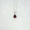 Garnet drop pendant Heidi Kjeldsen Jewellers P1595 still