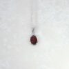Garnet oval pendant Heidi Kjeldsen Jewellers P1593 still