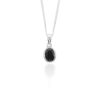 Grete Black Spinel Pendant Heidi Kjeldsen Jewellery P1619 white
